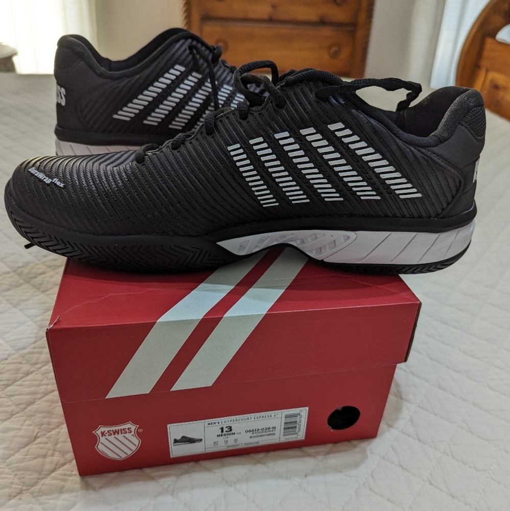 K-Swiss Hypercourt Express 2 men's tennis shoes. Like new. Size 13.